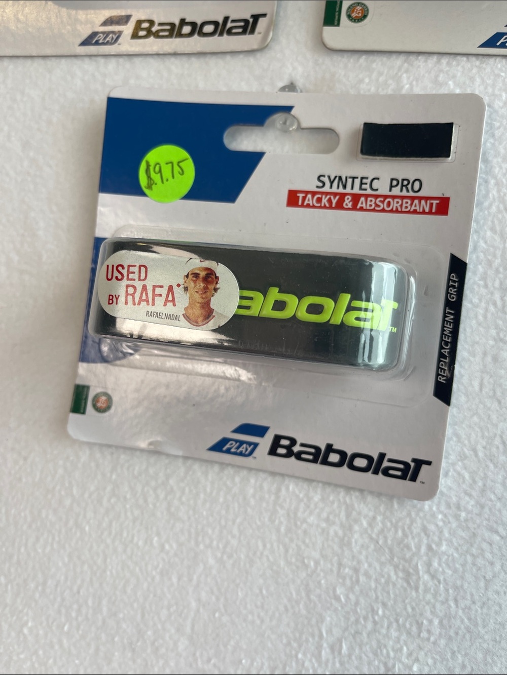 Babolat Syntec Pro Replacement Grip Used By RAFA Nadal Tennis Racquet 3 Pack - Picture 2 of 3